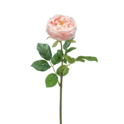 Kunstbloem Rose Lichtroze - 60 cm