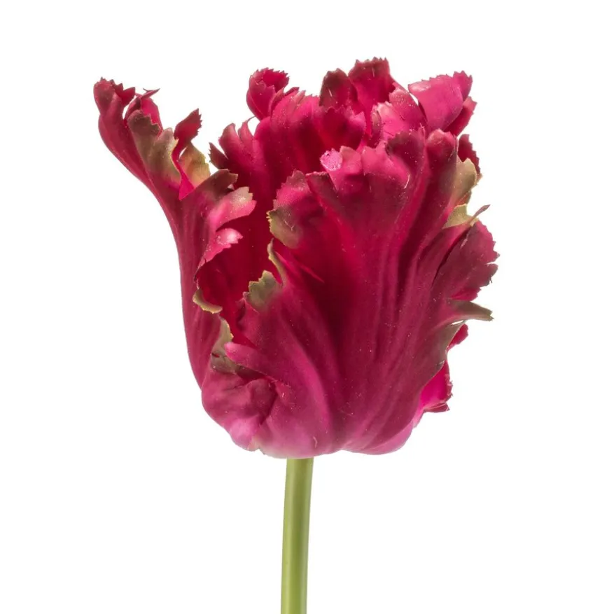 Kunstbloem Tulip Donkerroze - 68 cm