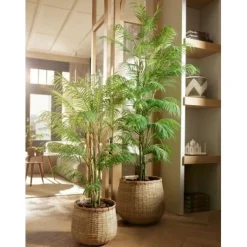 Kunstplant Chamaedorea Palm Groen - 120 cm hoog