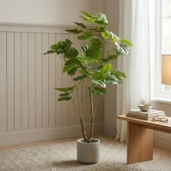 Kunstplant Ficus Umbellata Groen - 125 cm hoog