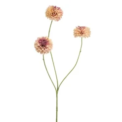 Kunsttak Dahlia Pompom Zalm - 68 cm