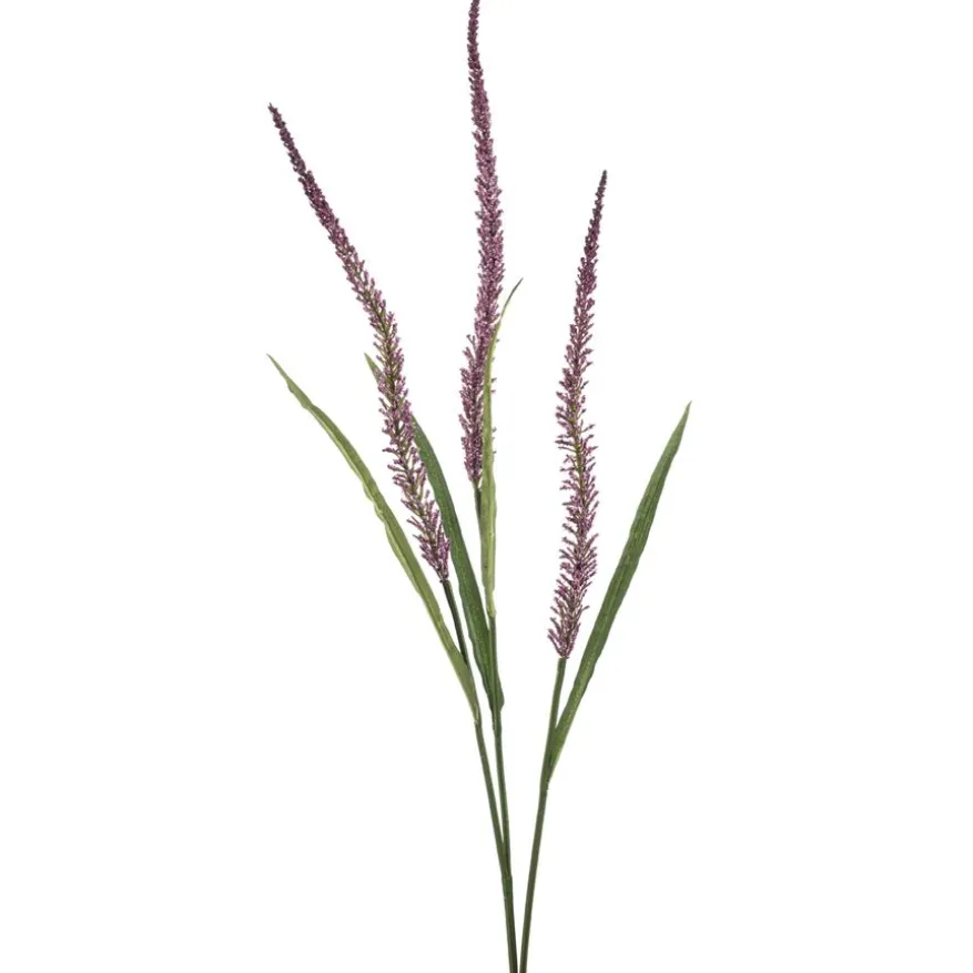 Kunsttak Grass Flower Paars - 115 cm