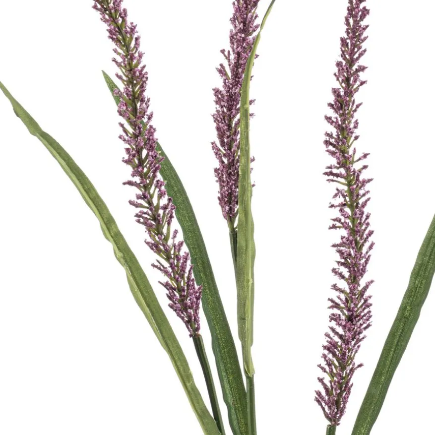 Kunsttak Grass Flower Paars - 115 cm