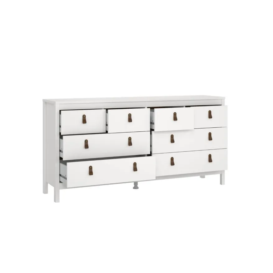 Ladekast Dallas Wit - 160x80x39 cm