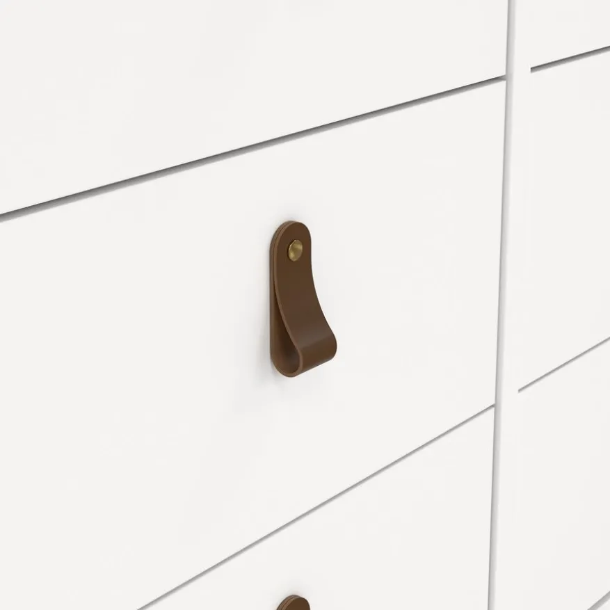 Ladekast Dallas Wit - 160x80x39 cm