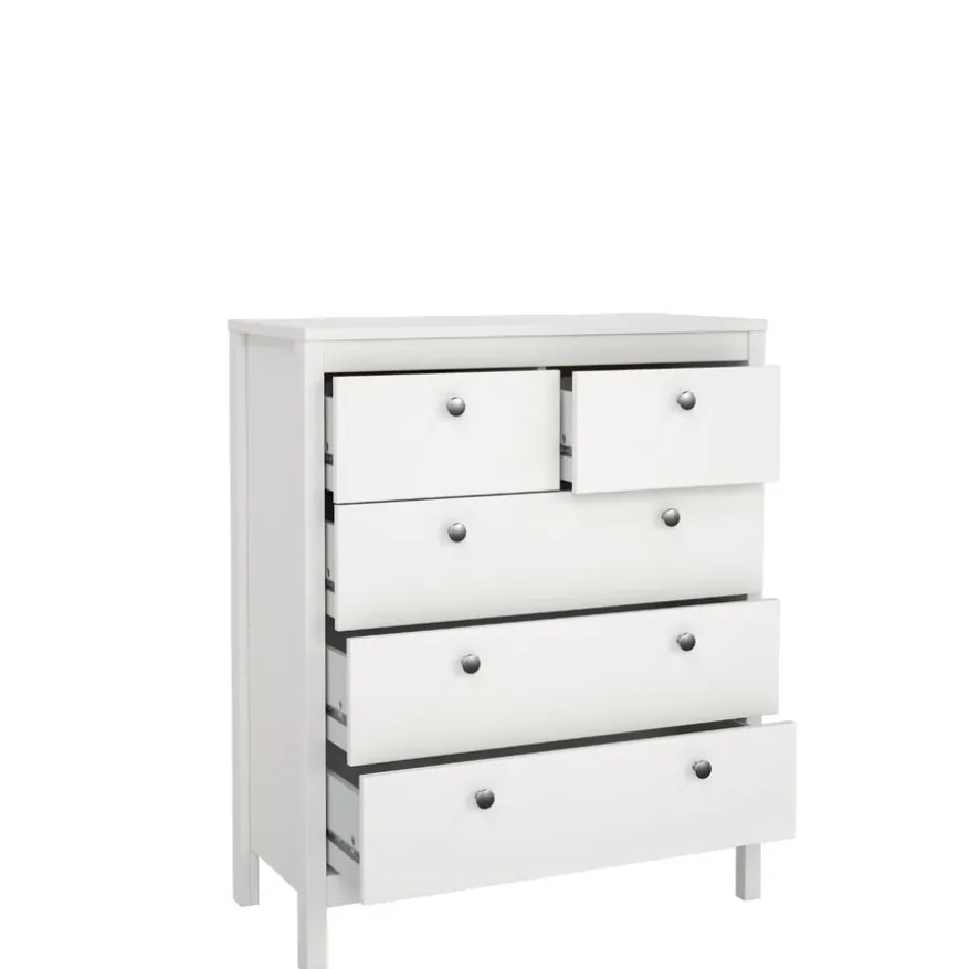 Ladekast Dallas Wit - 83x99x39 cm