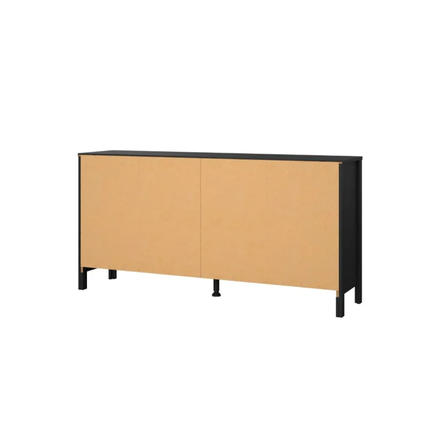 Ladekast Dallas Zwart - 160x80x39 cm