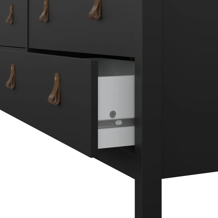 Ladekast Dallas Zwart - 160x80x39 cm