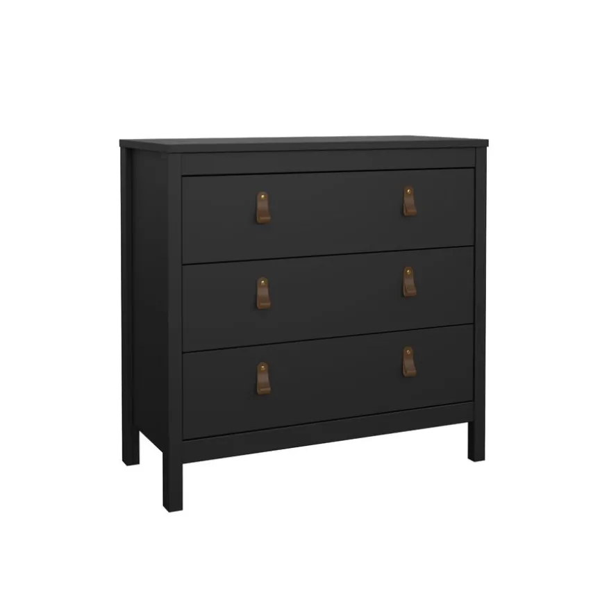 Ladekast Dallas Zwart - 84x80x39 cm