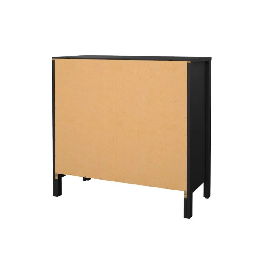 Ladekast Dallas Zwart - 84x80x39 cm