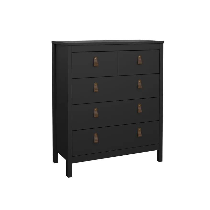 Ladekast Dallas Zwart - 83x99x39 cm