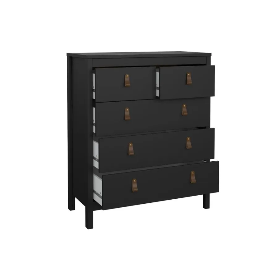 Ladekast Dallas Zwart - 83x99x39 cm