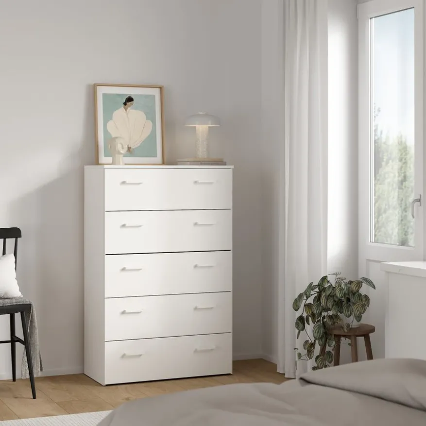Ladekast Harper Wit - 75x115x36 cm