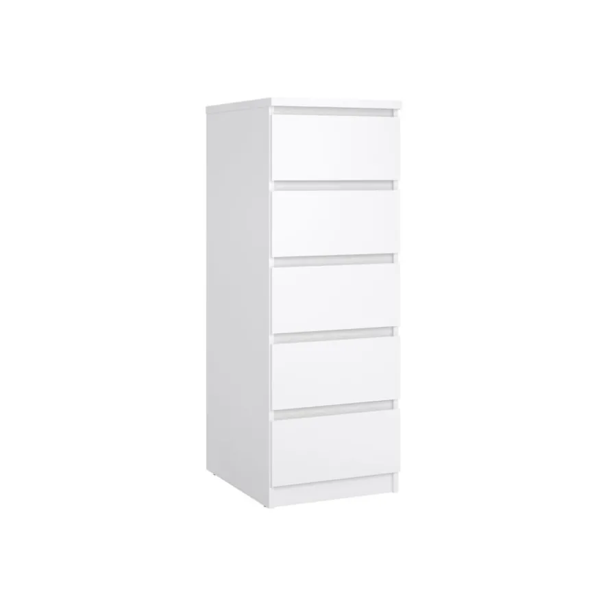 Ladekast Luna Hoogglans Wit - 41x112x50 cm