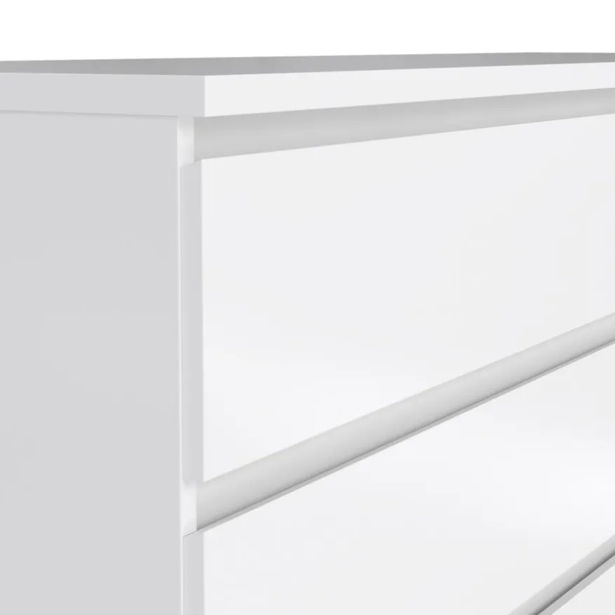 Ladekast Luna Hoogglans Wit - 154x71x50 cm