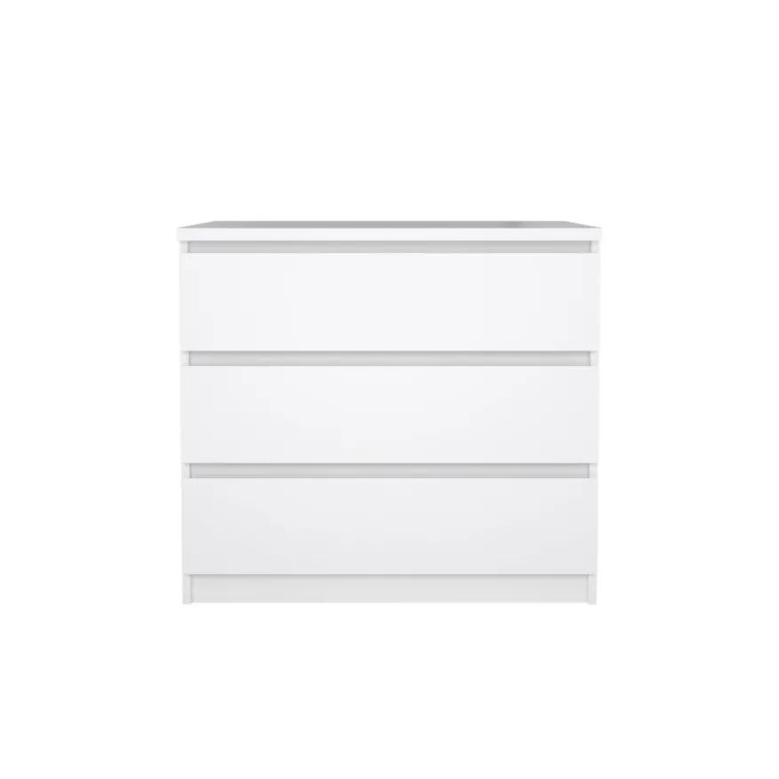 Ladekast Luna Hoogglans Wit - 77x71x50 cm
