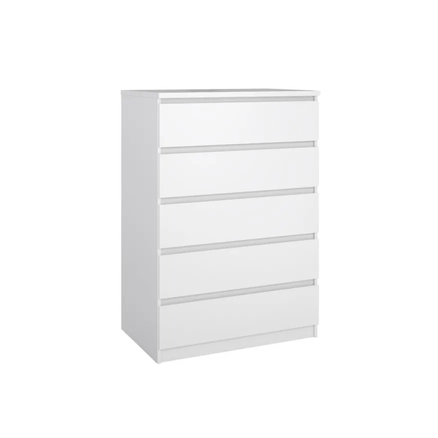 Ladekast Luna Hoogglans Wit - 77x112x50 cm