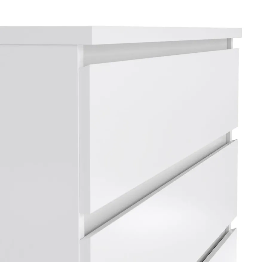 Ladekast Luna Hoogglans Wit - 77x112x50 cm