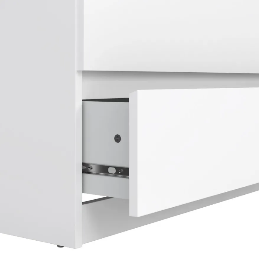 Ladekast Luna Hoogglans Wit - 77x112x50 cm