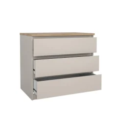 Ladekast Luna Taupe / Eiken - 77x71x50 cm