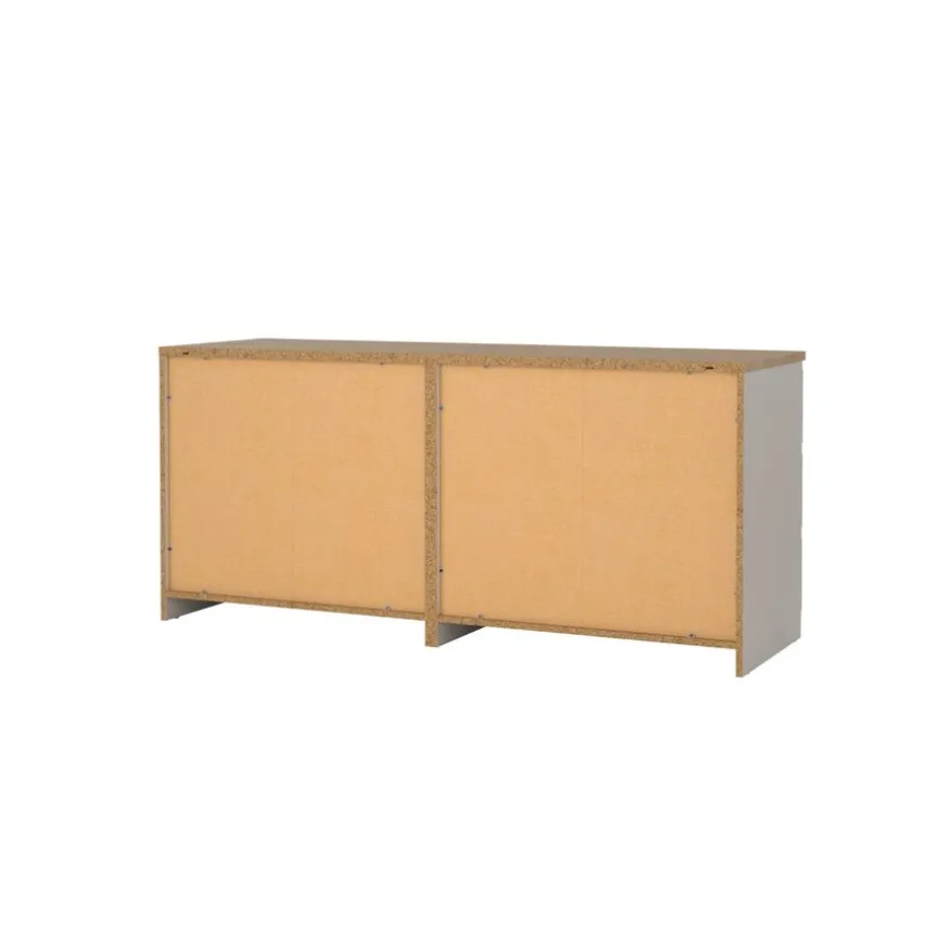 Ladekast Luna Taupe / Eiken - 154x71x50 cm