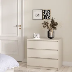 Ladekast Luna Taupe - 77x71x50 cm