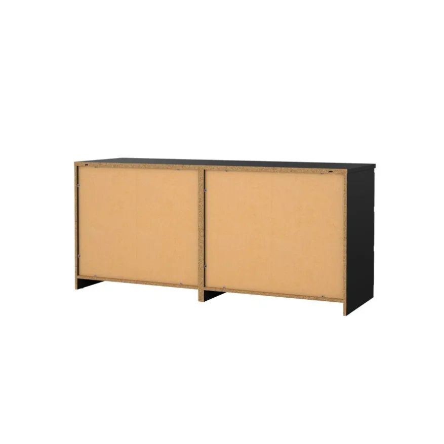 Ladekast Luna Zwart - 154x71x50 cm