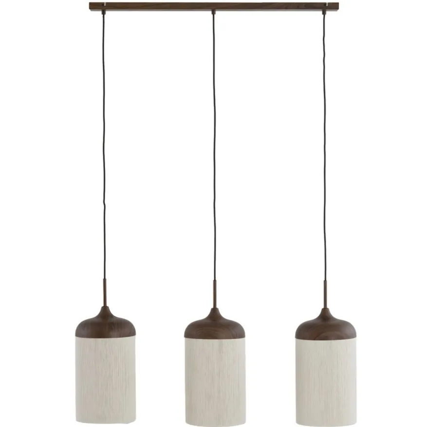 Light & Living Hanglamp Dania Bruin - 3 x E27 - 90 cm breed