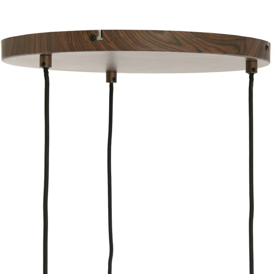 Light & Living Hanglamp Danialo Bruin - 3 x E27 - Ø 35 cm