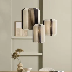 Light & Living Hanglamp Kozana Crème - E27 - Ø 30 cm