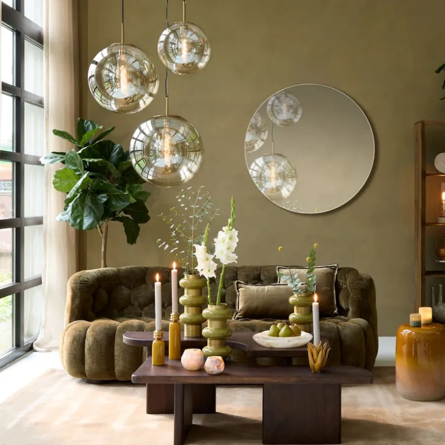 Light & Living Hanglamp Medina Transparant - E27 - Ø 30 cm
