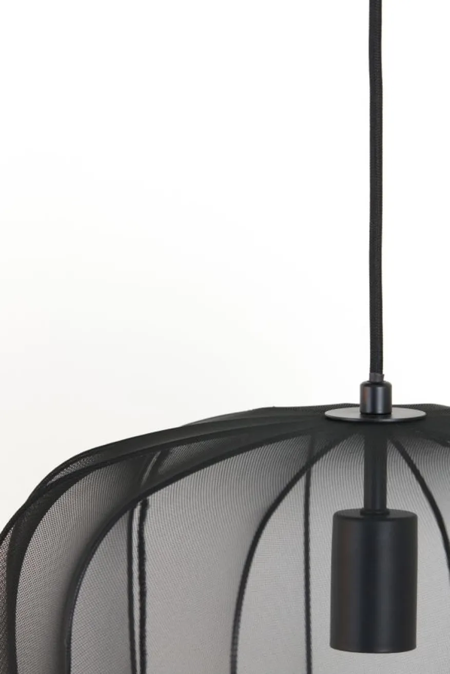 Light & Living Hanglamp Plumeria Zwart - E27 - Ø 40 cm