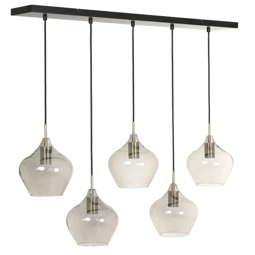 Light & Living Hanglamp Rakel Brons - 5 x E27 - 104 cm breed