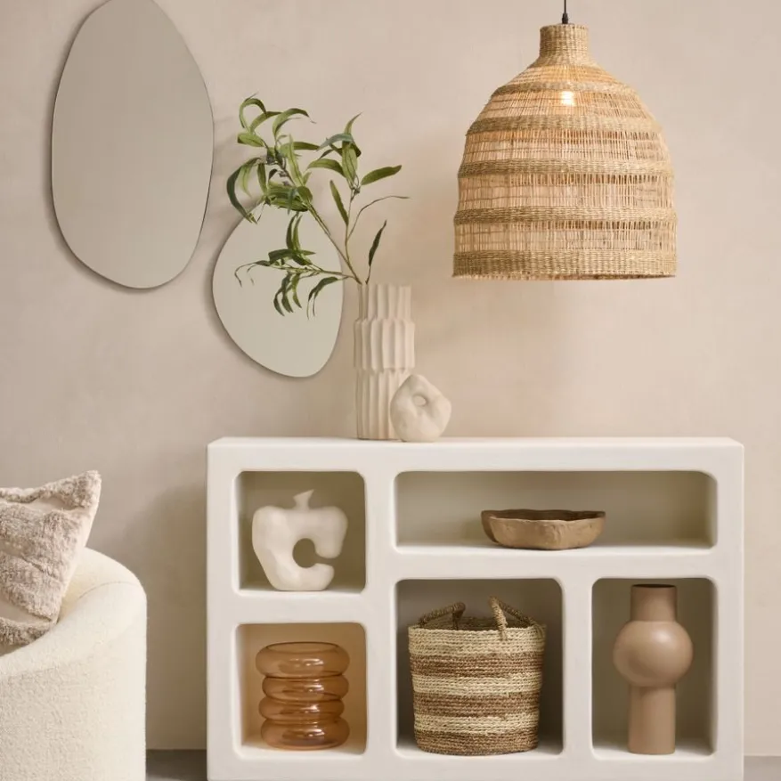Light & Living Hanglamp Sagar Naturel - E27 - 57 cm hoog
