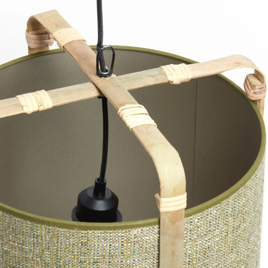 Light & Living Hanglamp Sendai Groen - E27 - Ø 37 cm