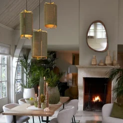 Light & Living Hanglamp Sendai Groen - E27 - Ø 37 cm