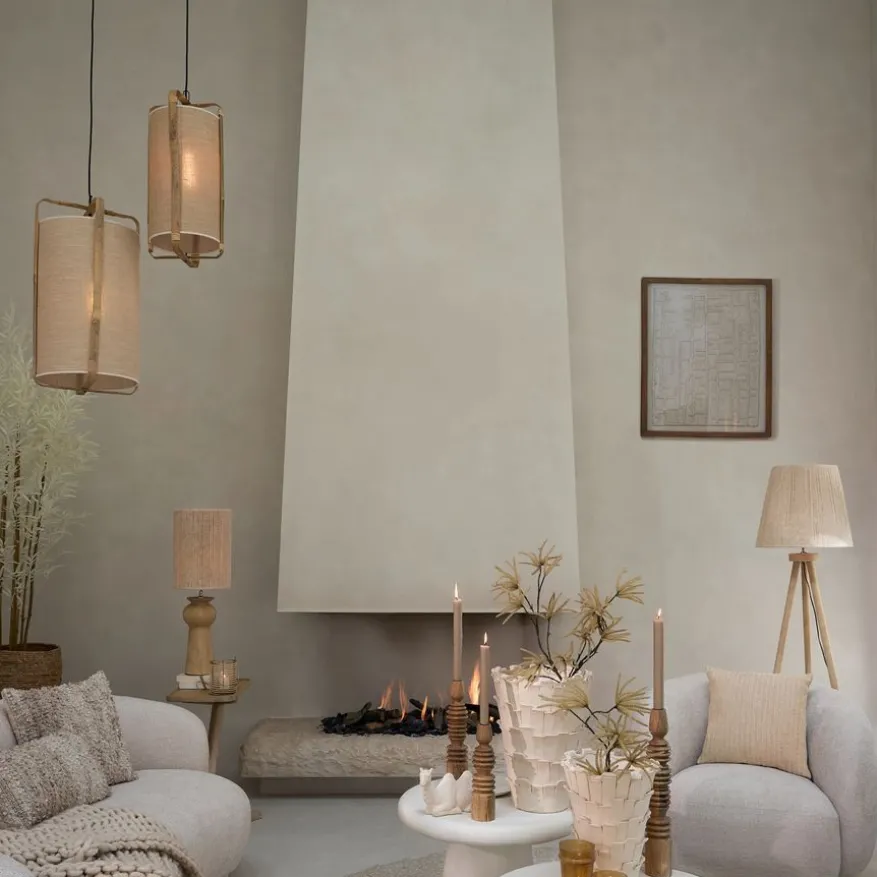 Light & Living Hanglamp Sendai Zand - E27 - Ø 27 cm