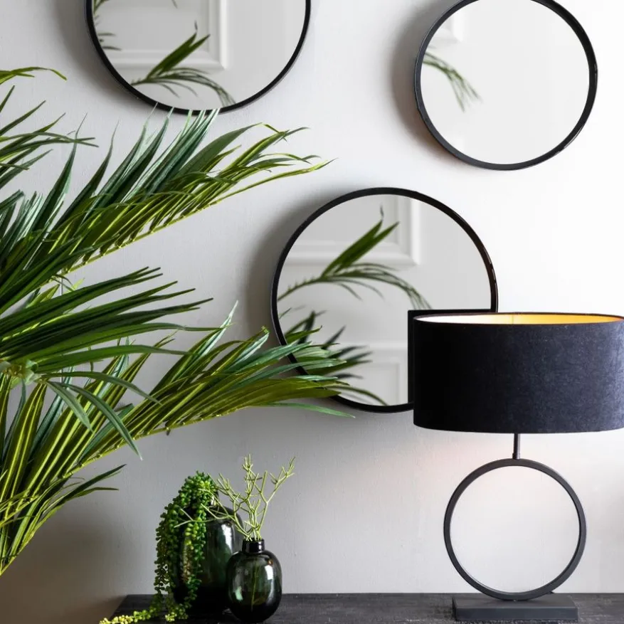 Light & Living Lampenvoet Liva Zwart - E27 - 42 cm hoog