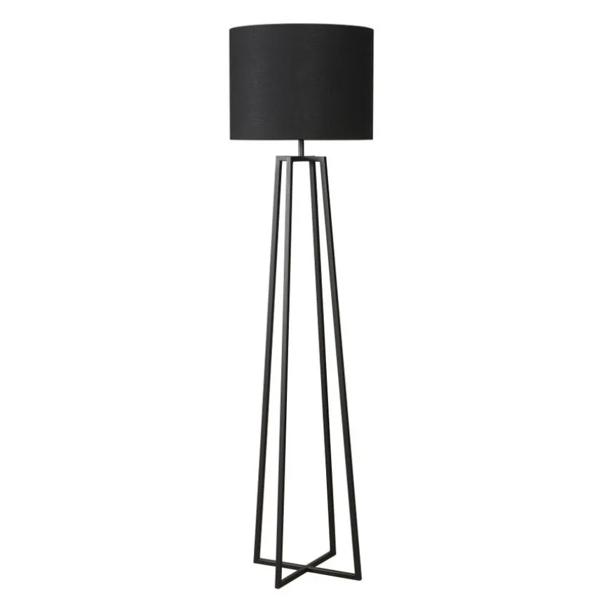 Light & Living Lampenvoet Miley Zwart - E27 - 130 cm hoog