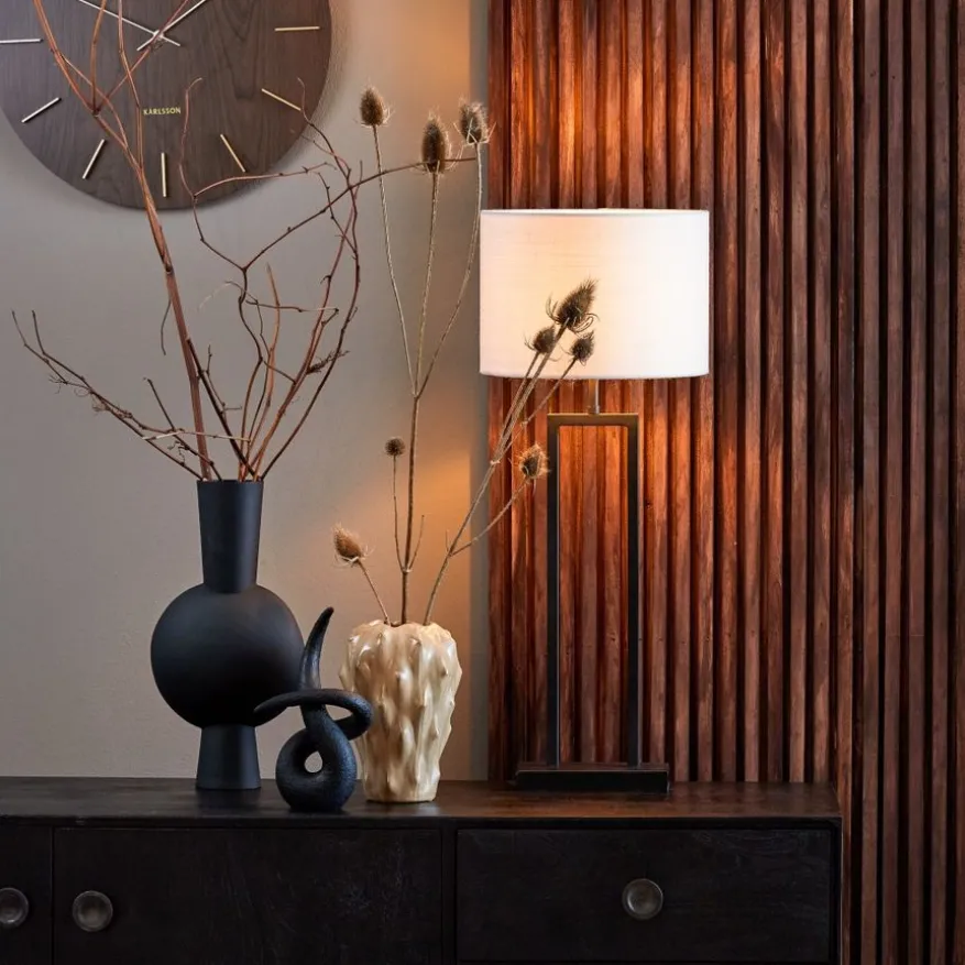 Light & Living Lampenvoet Shiva Zwart - E27 - 55 cm hoog