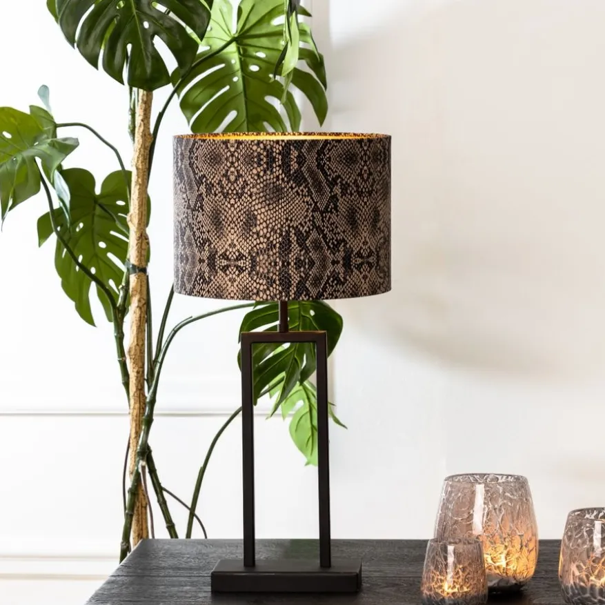 Light & Living Lampvoet Shiva Zwart - E27 - 41 cm hoog