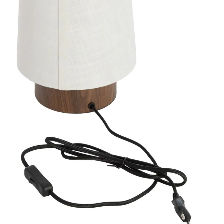 Light & Living Tafellamp Howie Crème - E27 - 42 cm hoog