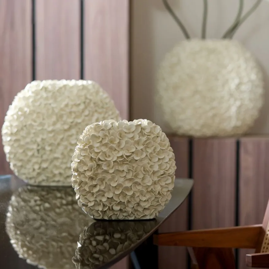 Light & Living Vaas Phylia Crème - 28 cm hoog
