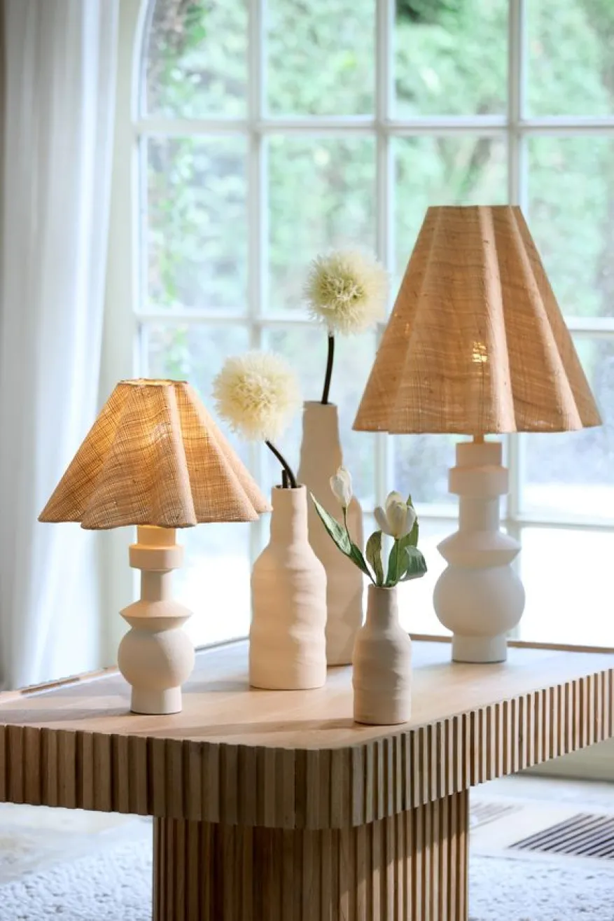 Light & Living Vaas Sesto Crème - 31 cm hoog