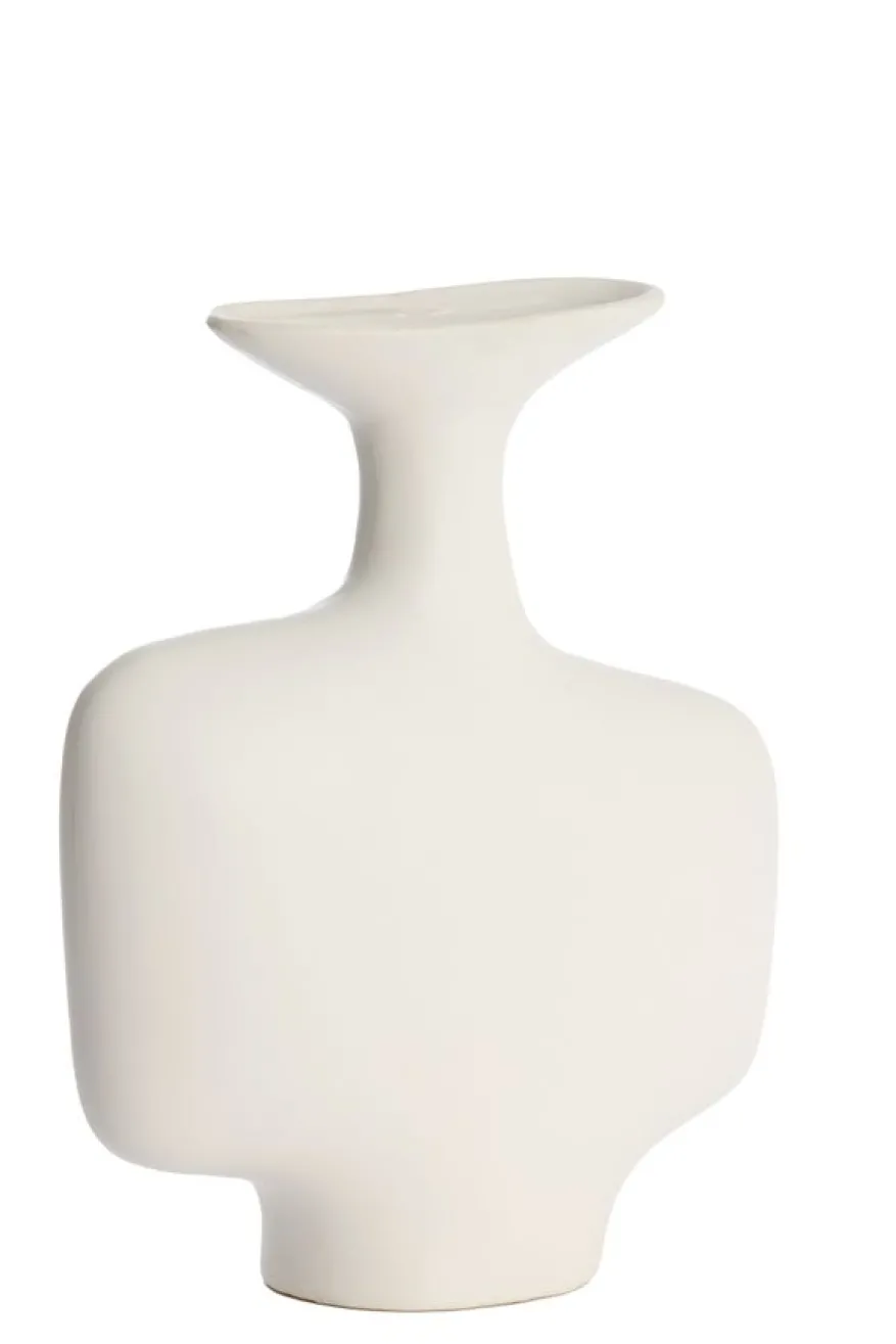 Light & Living Vaas Trovo Wit - 36 cm