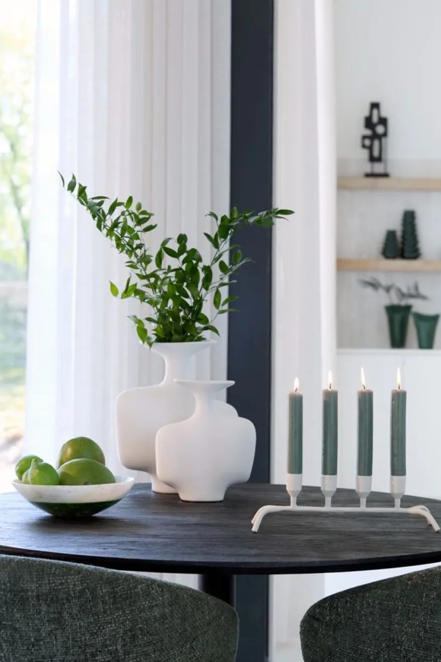 Light & Living Vaas Trovo Wit - 31 cm hoog