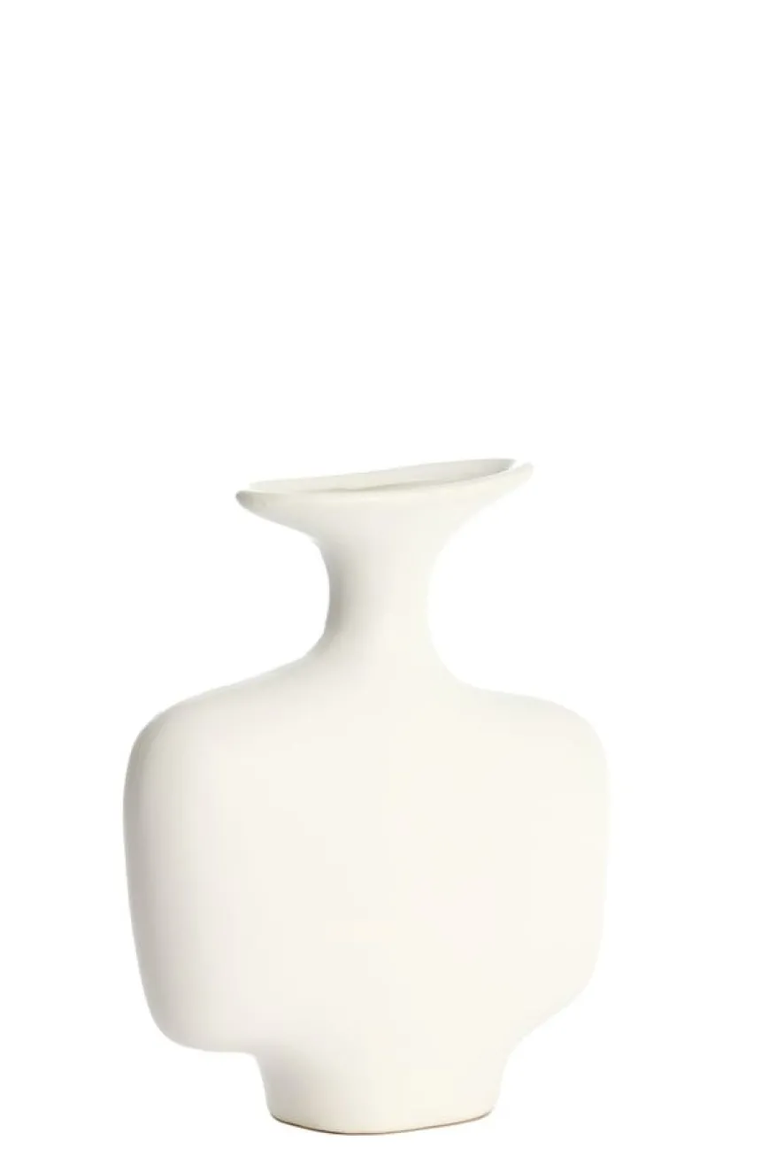 Light & Living Vaas Trovo Wit - 31 cm hoog