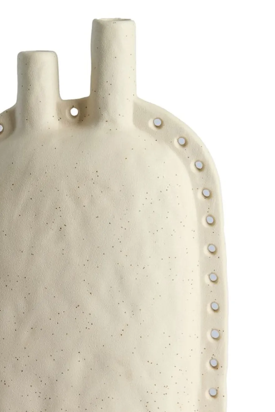 Light & Living Vaas Varazza Beige - 38 cm hoog