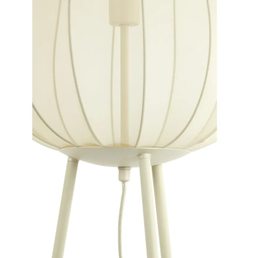 Light & Living Vloerlamp Plumeria Zand - E27 - 132 cm hoog