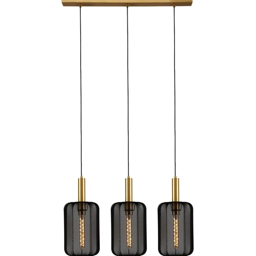 Lucide Hanglamp Corina Zwart - 3 x E27 - 90 cm breed